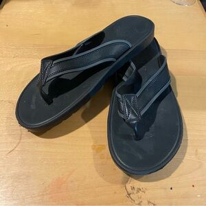 U.S. Polo Assn. Men's Dark Flip Flops